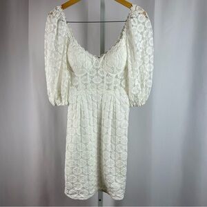 Chic White Lace Dress